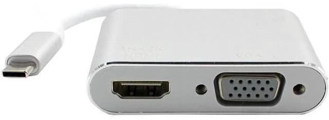 Main image of USB C Type C to 4K 60Hz HDMI VGA Adapter 2 in 1 USB 3.1 Cable for Laptop Apple M
