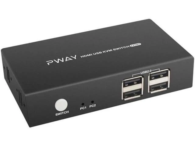 Alt view image 4 of 6 - HDMI Switch Supports 4k@30hz USB2.0 Splitter Box For Keyboard Mouse Monitor USB