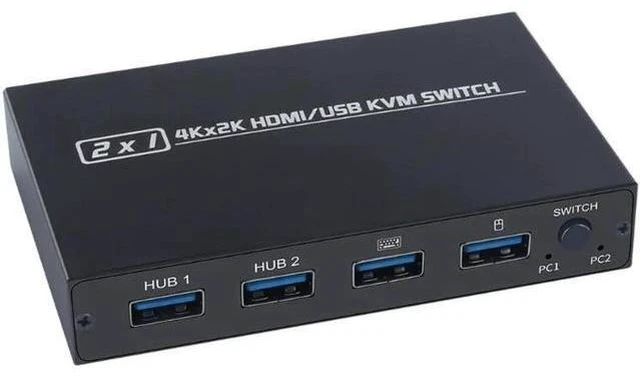 Main image of AM-KVM 201CL Support 2Kx4K 2 Hosts Share 1 Monitor/Keyboard& Mouse Set HDMI-comp