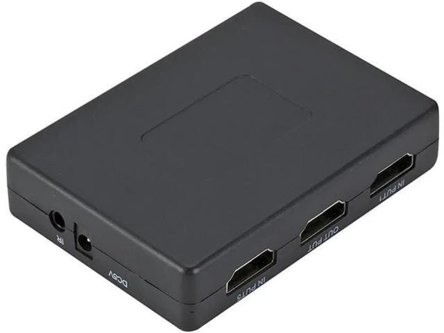 Alt view image 4 of 5 - 5 Port HDMI Switch 1080p Selector Splitter Hub with IR Remote Controller for HDT