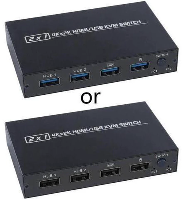 Main image of Switch HDMI-compatible/USB Support 2Kx4K 2 Hosts Share 1 Monitor/Keyboard& Mouse