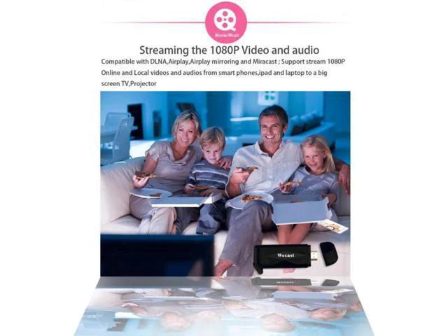Alt view image 5 of 6 - HD 1080P Wifi Display HDMI Streaming Media Wireless Display Adapter for IOS/ And