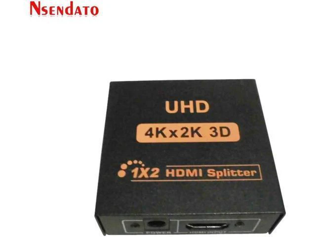 Alt view image 2 of 6 - 1 In 2 Out UHD HDMI 1.4 Adapter Splitter 1X2 4Kx2K 30Hz HDMI1.4 Switcher Convert