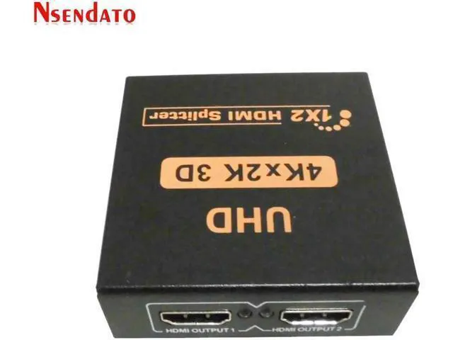 Alt view image 3 of 6 - 1 In 2 Out UHD HDMI 1.4 Adapter Splitter 1X2 4Kx2K 30Hz HDMI1.4 Switcher Convert