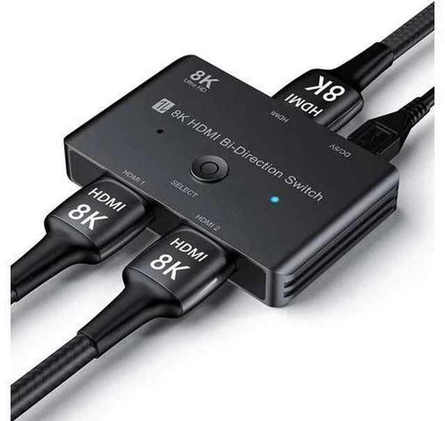 Main image of HDMI-compatible 2.1 Switch Ultra HD 8K@60Hz 4K@120Hz 48Gbps HDR Bi-Directional S