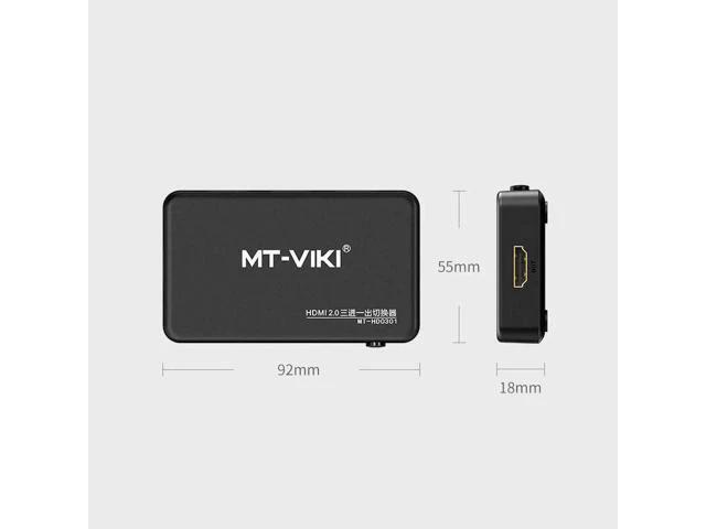 Alt view image 6 of 6 - MT-VIKI HDMI-Compatible Switch Selector Remote Control infrared Switcher Suitabl