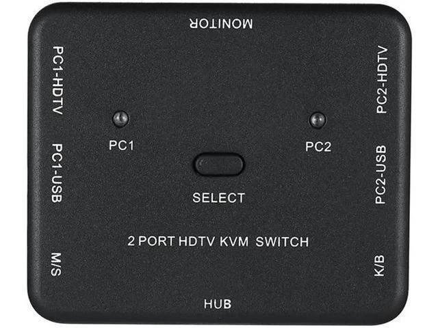 Alt view image 4 of 6 - 4K x 2K 3D HDMI-compatible KVM USB 2.0 Keyboard Mouse Printer Monitor Host HDTV