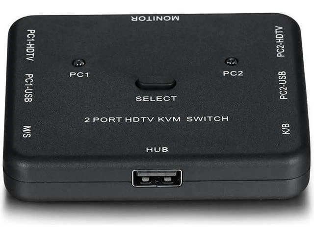 Alt view image 5 of 6 - 4K x 2K 3D HDMI-compatible KVM USB 2.0 Keyboard Mouse Printer Monitor Host HDTV