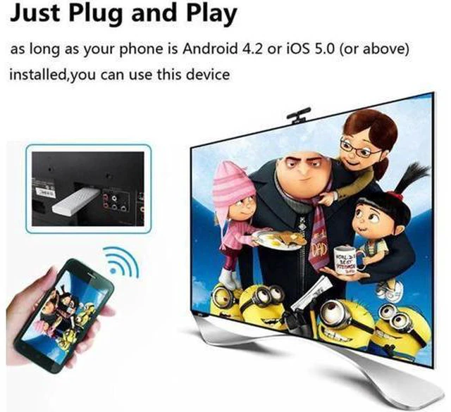 Alt view image 6 of 6 - Deals Wireless AirPlay Miracast HDMI Adapter TV Stick Dongle WIFI Display