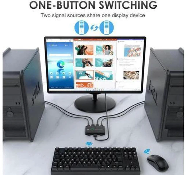 Alt view image 5 of 6 - Repeater HDMI-Compatible/KTV/USB Converter Switch For Sharing Keyboard Mouse Pri