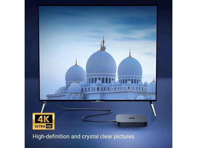 Alt view image 4 of 7 - UGREEN HDMI Cable Right Angle 4K 90 Degree HDMI Cord High Speed Down Angle HDMI