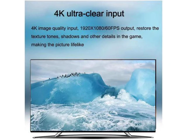 Alt view image 6 of 7 - 4K HDMI Video Capture Card USB3.0 1080p 60Hz Capture Card Screen Dongle Game Str