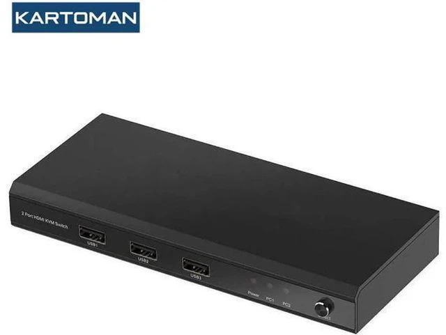 Main image of KVM switch 3 USB 2.0 HDMI-compatible 4K 30Hz Splitter Printer Mouse Keyboard Sha