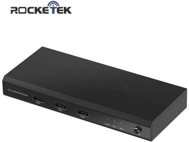 Main image of KVM switch 3 USB 2.0 HDMI-compatible 4K 30Hz Splitter Printer Mouse Keyboard Sha