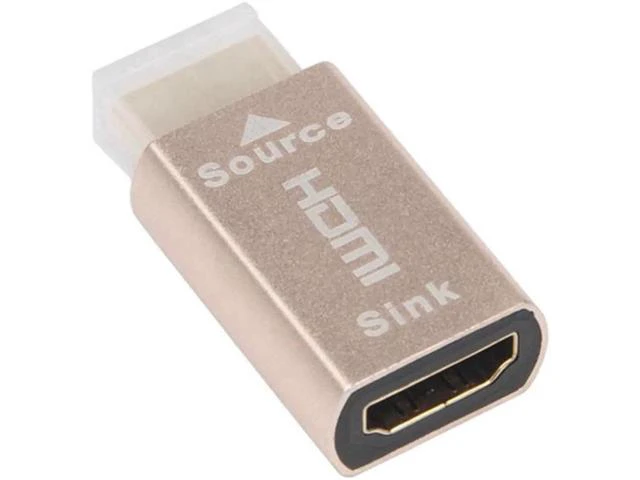 Alt view image 3 of 6 - 4X HDMI Lock Screen Signal Holder KVM HDMI2.0 Virtual Adapter EDID DDC Dummy Plu
