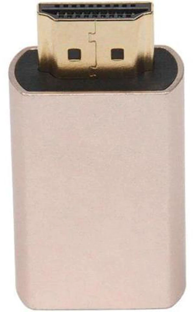 Alt view image 2 of 6 - 4X HDMI Lock Screen Signal Holder KVM HDMI2.0 Virtual Adapter EDID DDC Dummy Plu