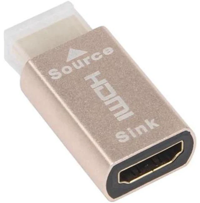 Alt view image 3 of 6 - 4X HDMI Lock Screen Signal Holder KVM HDMI2.0 Virtual Adapter EDID DDC Dummy Plu