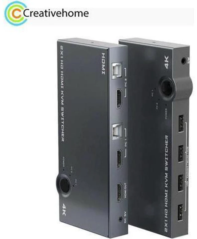 Main image of 2 In 1 Out 4K 60Hz KVM HDMI Switch USB Swltch Splitter Box HUB Support Free Swit