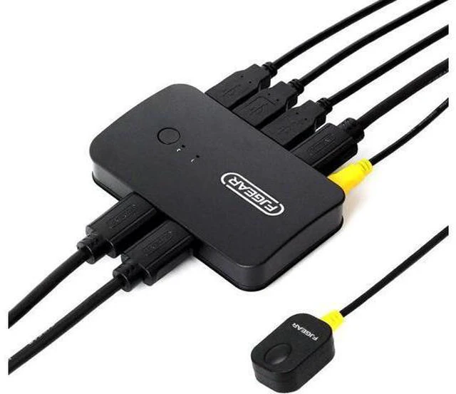 Main image of 2 Ports KVM Switch HDMI-compatible 2 Input 1Output Two Computer Device Share Dis
