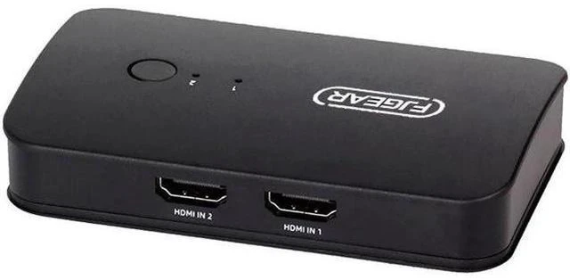 Alt view image 5 of 6 - 2 Ports KVM Switch HDMI-compatible 2 Input 1Output Two Computer Device Share Dis