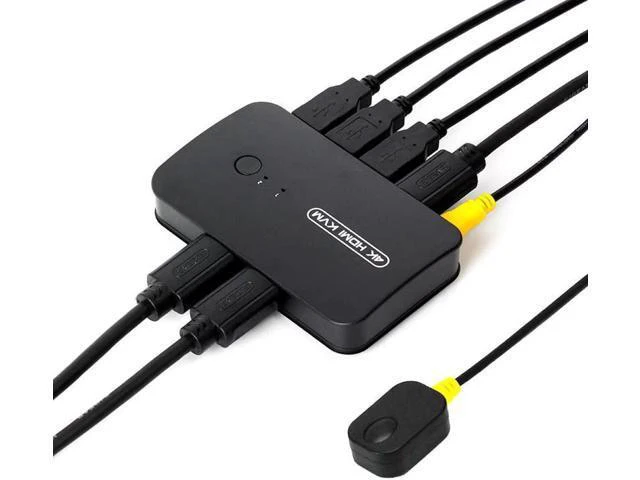 Alt view image 5 of 6 - HDMI-compatible KVM Switch with Extender 1080p Share 2xUSB Disk Monitor Printer
