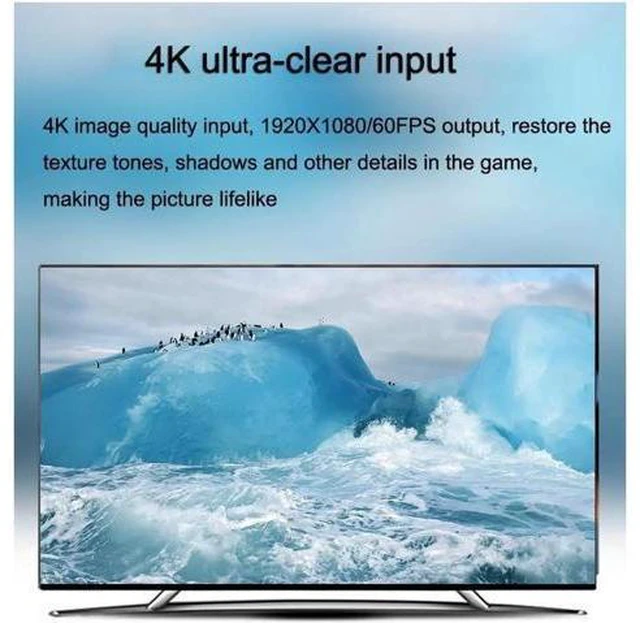 Alt view image 6 of 7 - 4K HDMI Video Capture Card USB3.0 1080p 60Hz Capture Card Screen Dongle Game Str