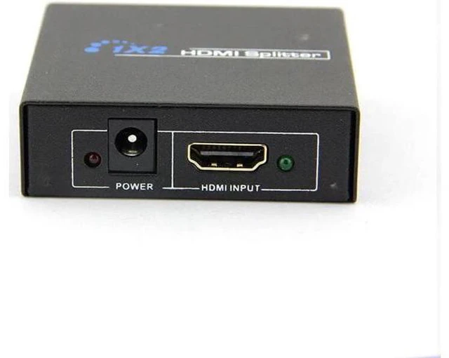 Alt view image 3 of 6 - HDMI-compatible Splitter Full HD 1080p Video HDMI Switch 1 in 2 Out Amplifier Du