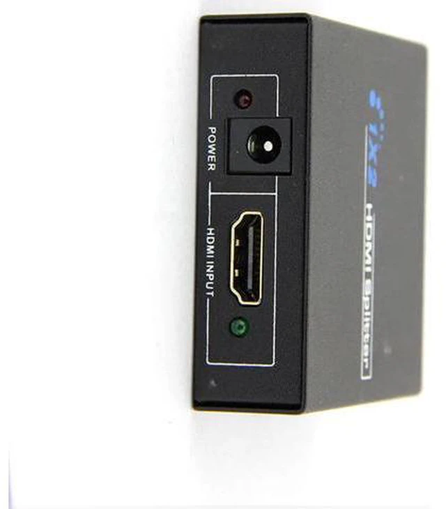 Alt view image 2 of 6 - HDMI-compatible Splitter Full HD 1080p Video HDMI Switch 1 in 2 Out Amplifier Du