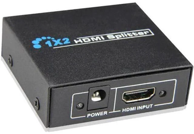 Alt view image 5 of 6 - HDMI-compatible Splitter Full HD 1080p Video HDMI Switch 1 in 2 Out Amplifier Du