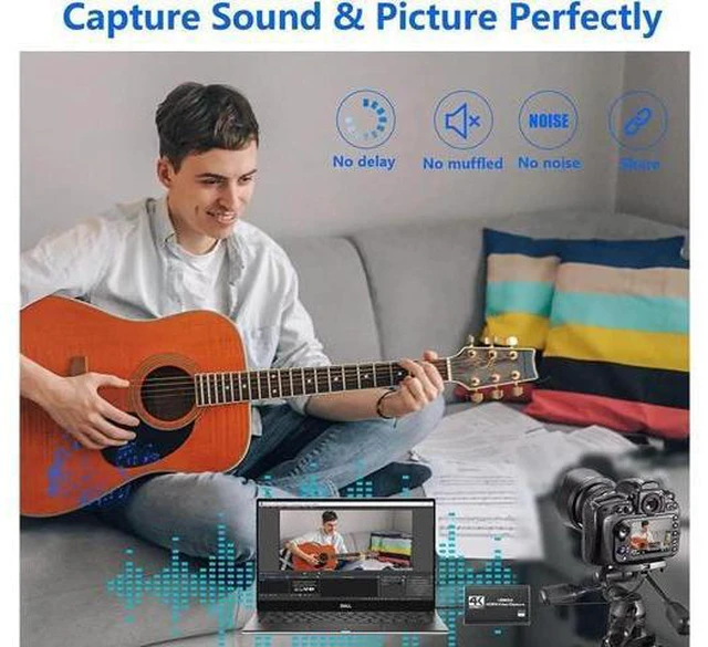 Alt view image 5 of 7 - 4K Capture Card, Game Capture Card for Nin-tendo Switch,1080P HDMI Video Capture
