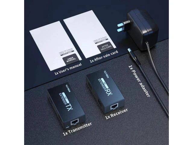Alt view image 2 of 5 - TLT-TECH 50M HDMI-Compatible Extender 1080P Support 3D EDID POC Signal Transmitt