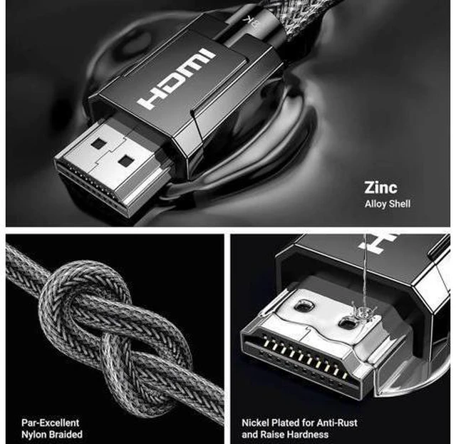 Main image of UGREEN 8K HDMI 2.1 Cable Certified 6.6FT, 10K Ultra High Speed HDMI Cord 4K 240H