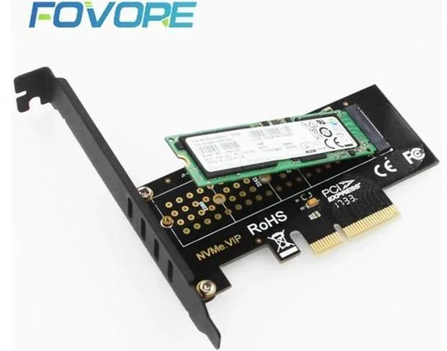 Alt view image 2 of 5 - NGFF to PCI-E adapter Card PCI Express 3.0 NVME M KEY NGFF SSD pcie M2 riser car