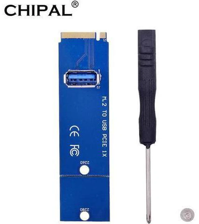 Main image of NGFF M.2 to USB 3.0 Transfer Card M2 M Key to USB3.0 Adapter for PCI-E 1x to 16x