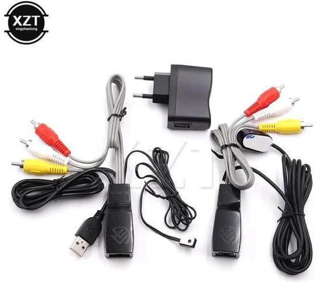 Main image of PZ 1PCS cat5e/6 ethernet cable AV video audio extender over with IR Infrared Rep