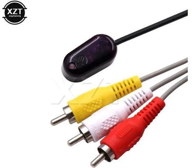 Alt view image 3 of 6 - PZ 1PCS cat5e/6 ethernet cable AV video audio extender over with IR Infrared Rep