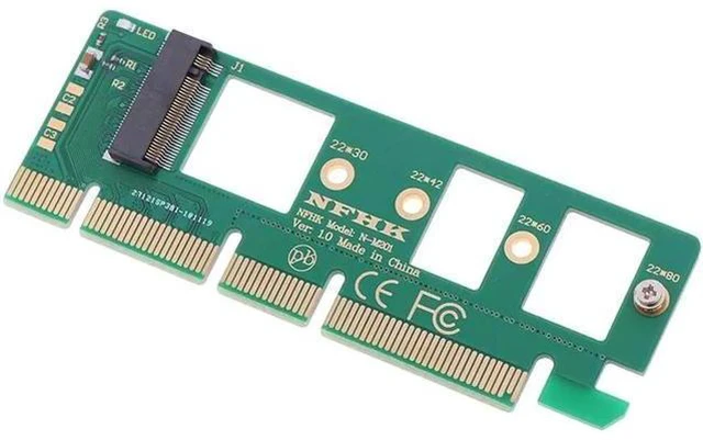 Alt view image 2 of 5 - M.2 NGFF SSD To PCI-E PCI Express 3.0 16x X4 Adapter Riser Card Adapter Converte