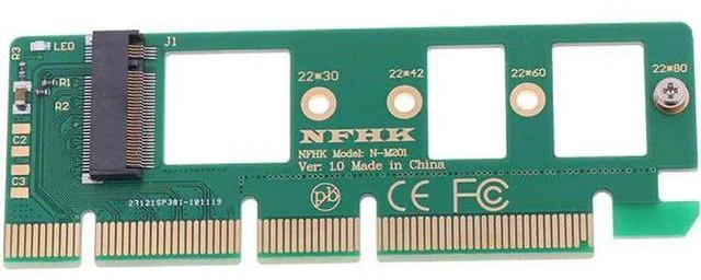 Main image of M.2 NGFF SSD To PCI-E PCI Express 3.0 16x X4 Adapter Riser Card Adapter Converte
