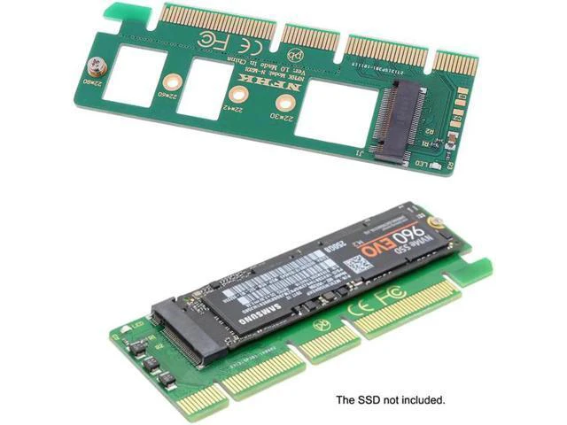 Alt view image 3 of 5 - M.2 NGFF SSD To PCI-E PCI Express 3.0 16x X4 Adapter Riser Card Adapter Converte