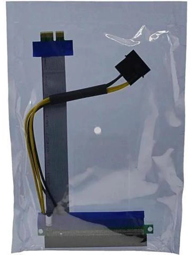 Alt view image 5 of 5 - Softly pcie PCI E PCI-E Express 1X to 16X Riser Card Extender Ribbon Converter E