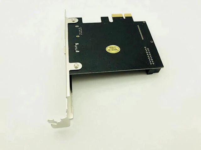 Alt view image 2 of 5 - PCI-e To USB 3.1 Type-C Riser Post Card PCIe to USB-C 2.4A Fast Charger+19PIN Fr