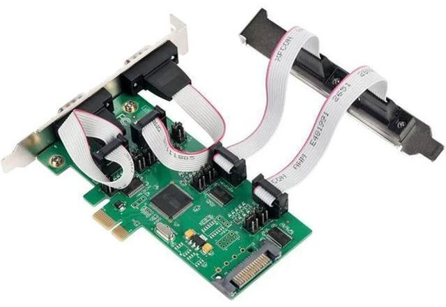 Alt view image 3 of 5 - PCI express 4 port Serial card Industrial Multi RS-232 DB9 COM port adapter for
