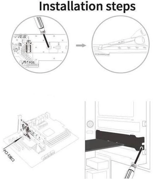 Alt view image 3 of 5 - KT016L PCIE X4 to M.2 NVMe SSD NGFF Adapter Support PCI Express 3.0 X4/X8/X16 Co