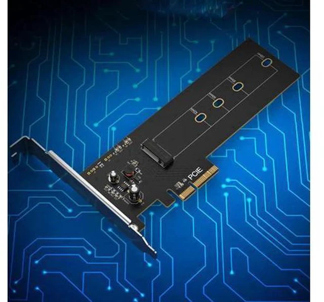 Alt view image 2 of 5 - KT016L PCIE X4 to M.2 NVMe SSD NGFF Adapter Support PCI Express 3.0 X4/X8/X16 Co
