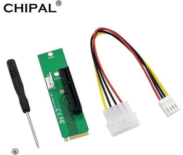 Main image of High Quality NGFF M.2 to PCI-E 4x 1x Slot Riser Card Adapter M2 to PCIE X4 X1 Co