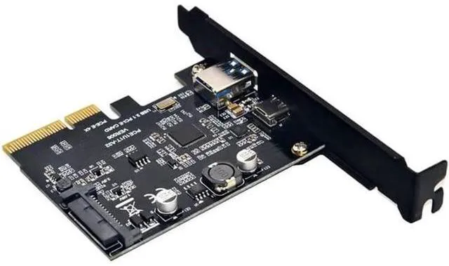 Alt view image 4 of 5 - on Card USB 3.1 Type C PCIe Expansion Card PCI-E to 1 Type C and 1 Type a 3.0 US