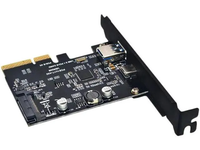 Alt view image 3 of 5 - on Card USB 3.1 Type C PCIe Expansion Card PCI-E to 1 Type C and 1 Type a 3.0 US