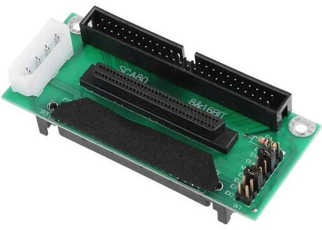 Alt view image 3 of 5 - SCA 80 Pin to 68Pin to 50 Pin IDE Hard Disk Adapter Converter Card Module Board