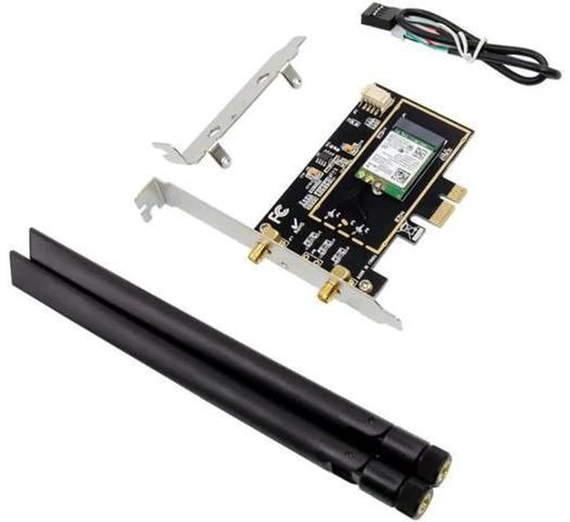Alt view image 5 of 5 - Dual-Band Wireless-N Adapter 2.4G/5.8G Wi-Fi+Bluetooth 4.0 Wireless Network Card