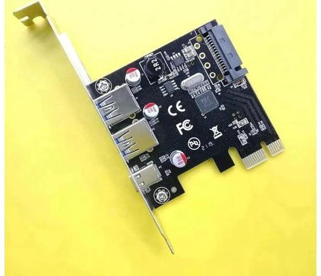 Alt view image 5 of 5 - 3.1 Type C Pcie Expansion Card Pci-E To 1 Type C And 2 Type A 3.0 Adapter Pci Ex